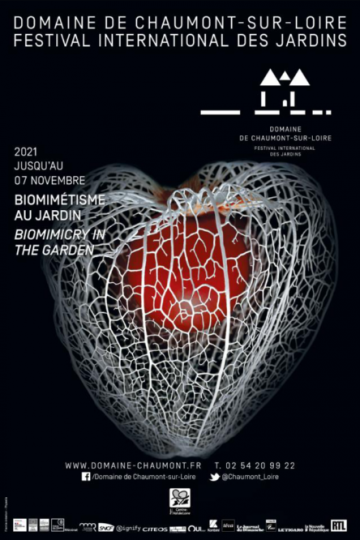 Affiche Biomimetisme au jardin Festival International des Jardins 2021 Chaumont sur Loire